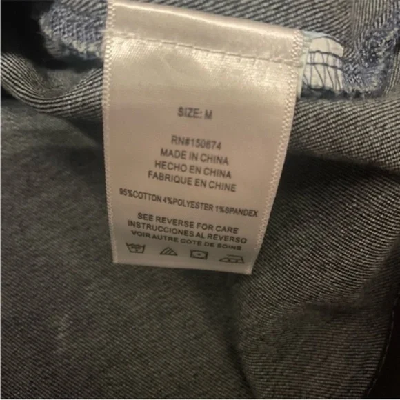 WashLab Denim Dress Size Medium - Picture 7 of 7